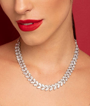 RHODIUM LUXURY CELEBRATE CHOKER