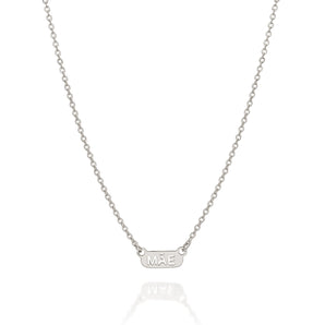 RHODIUM “MÃE” (MOM) NECKLACE
