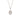 RHODIUM PLATED PENDANT WITH CRYSTAL