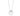 RHODIUM PLATED PENDANT WITH CRYSTAL
