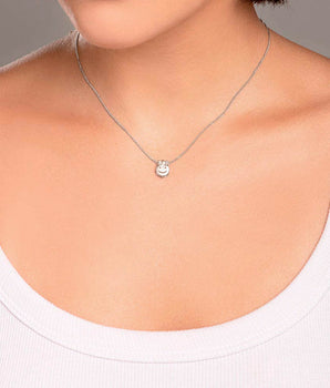 RHODIUM PLATED PENDANT