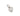 RHODIUM PLATED PENDANT WITH ZIRCONIA