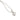 RHODIUM PLATED PENDANT WITH ZIRCONIA