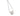 RHODIUM PLATED PENDANT WITH ZIRCONIA