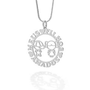 RHODIUM PLATED PENDANT