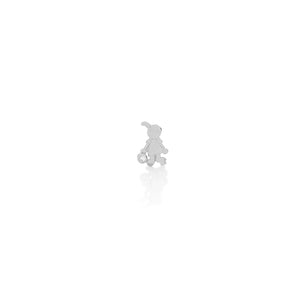 RHODIUM PLATED PENDANT WITH ZIRCONIA