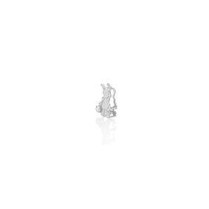 RHODIUM PLATED PENDANT WITH ZIRCONIA