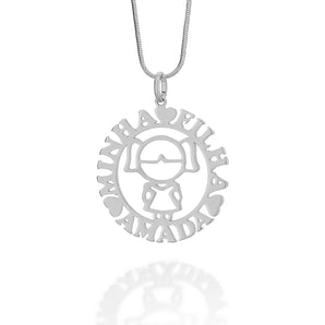 RHODIUM PLATED PENDANT