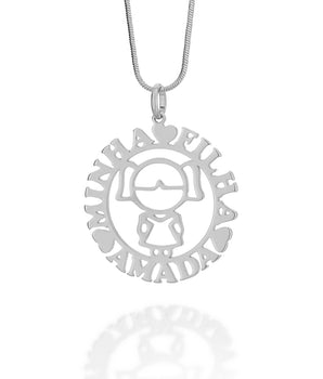 RHODIUM PLATED PENDANT