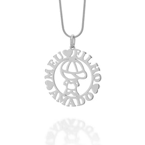 RHODIUM PLATED PENDANT