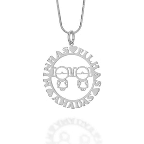 RHODIUM PLATED PENDANT