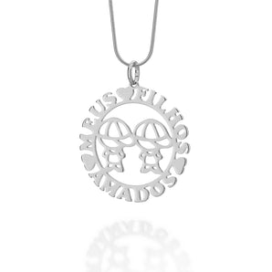 RHODIUM PLATED PENDANT