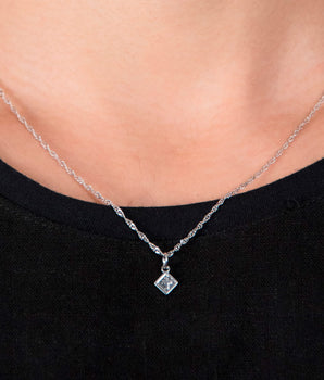 RHODIUM PLATED PENDANT