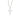 RHODIUM PLATED PENDANT WITH ZIRCONIA