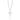RHODIUM PLATED PENDANT WITH ZIRCONIA
