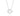 RHODIUM PLATED PENDANT WITH ZIRCONIA
