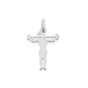 RHODIUM PLATED PENDANT