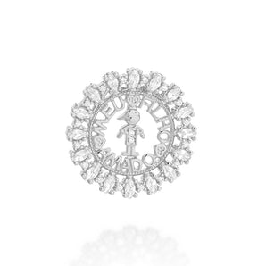 RHODIUM MY BELOVED SON PENDANT