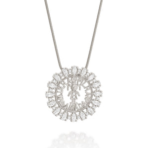 RHODIUM MY BELOVED DAUGHTER PENDANT