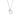 RHODIUM SHARED HEART PENDANT