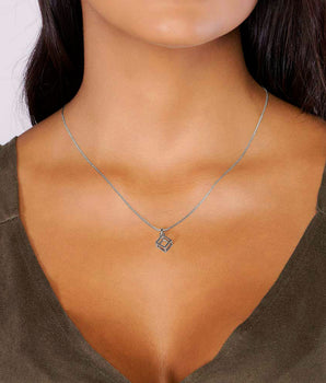 RHODIUM PLATED PENDANT