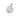 RHODIUM PLATED PENDANT WITH ZIRCONIA