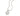 RHODIUM PLATED PENDANT WITH ZIRCONIA