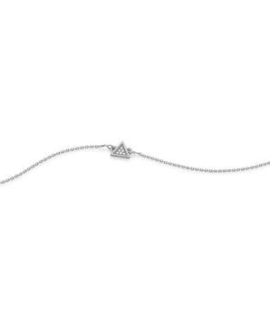 RHODIUM PLATED BRACELET WITH ZIR