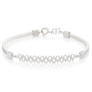 RHODIUM PLATED BRACELET