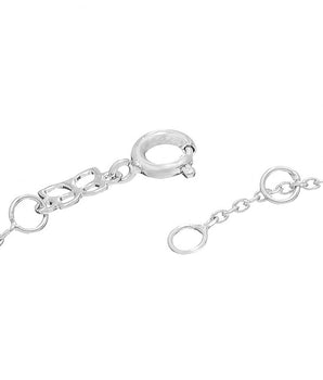 RHODIUM PLATED BRACELET WITH ZIRCONIA
