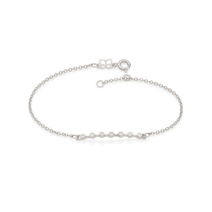 RHODIUM POINT OF LIGHT BRACELET - 17CM