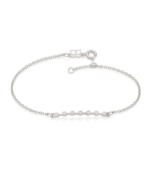 RHODIUM POINT OF LIGHT BRACELET - 17CM