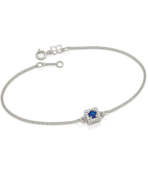 RHODIUM LUCID DREAMS BRACELET IN BLUE