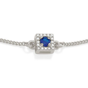 RHODIUM LUCID DREAMS BRACELET IN BLUE