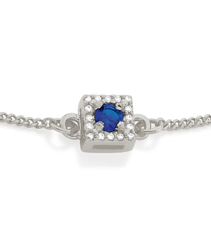 RHODIUM LUCID DREAMS BRACELET IN BLUE