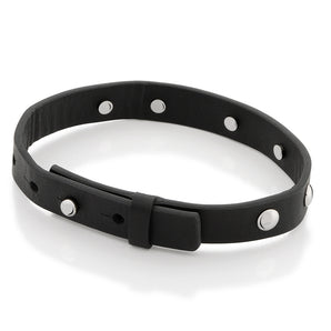 BRACELET LEATHER AND STEEL.