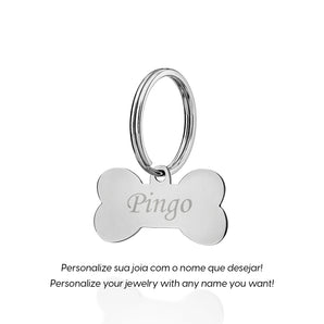 STAINLESS STEEL BONE PET TAG