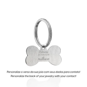 STAINLESS STEEL BONE PET TAG