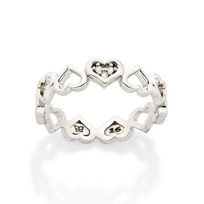 PLATINUM CELEBRATE LOVE RING