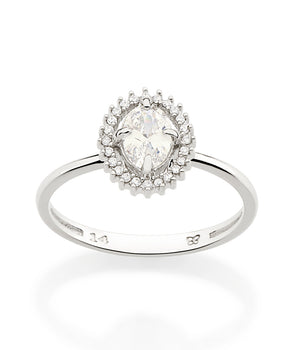 PLATINUM TOGETHER AGAIN RING IN WHITE
