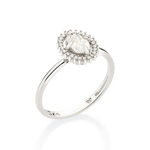 PLATINUM TOGETHER AGAIN RING IN WHITE