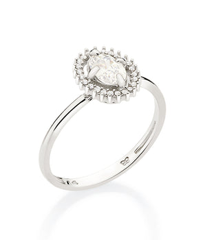 PLATINUM TOGETHER AGAIN RING IN WHITE