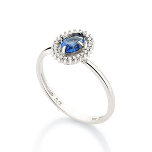 PLATINUM TOGETHER AGAIN RING IN BLUE