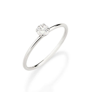 PLATINUM POINT OF LIGHT ENGAGEMENT RING