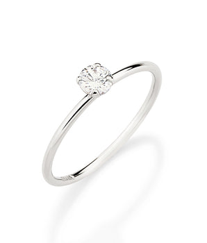 PLATINUM POINT OF LIGHT ENGAGEMENT RING
