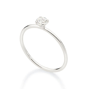 PLATINUM POINT OF LIGHT ENGAGEMENT RING
