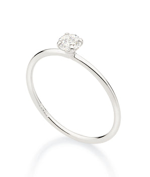 PLATINUM POINT OF LIGHT ENGAGEMENT RING