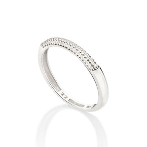 PLATINUM RING WITH ZIRCONIA