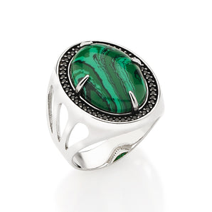PLATINUM A DROP OF NATURE MAXI RING
