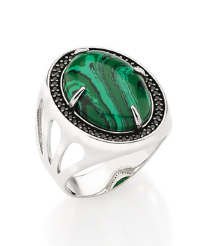 PLATINUM A DROP OF NATURE MAXI RING